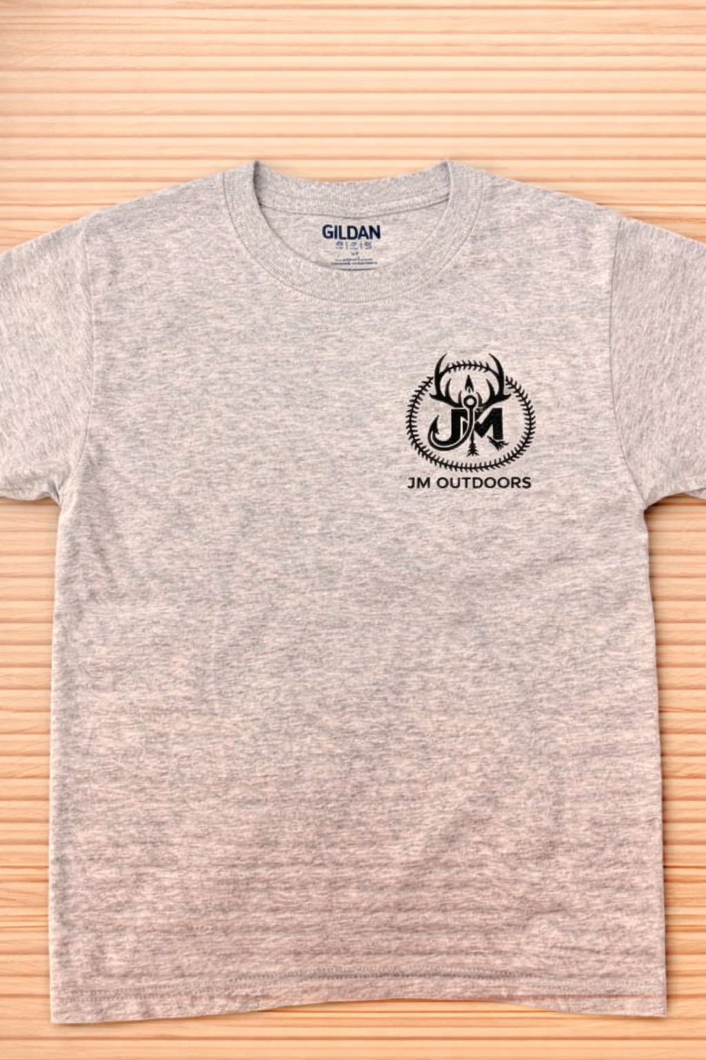 Sports Grey Shirt with JM Outdoors Logo