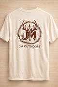 Cream T Shirt with Brown JM Logo