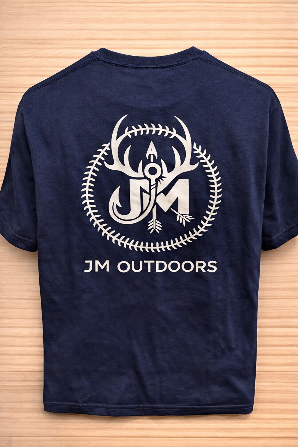 Navy Shirt with JM Outdoors Logo