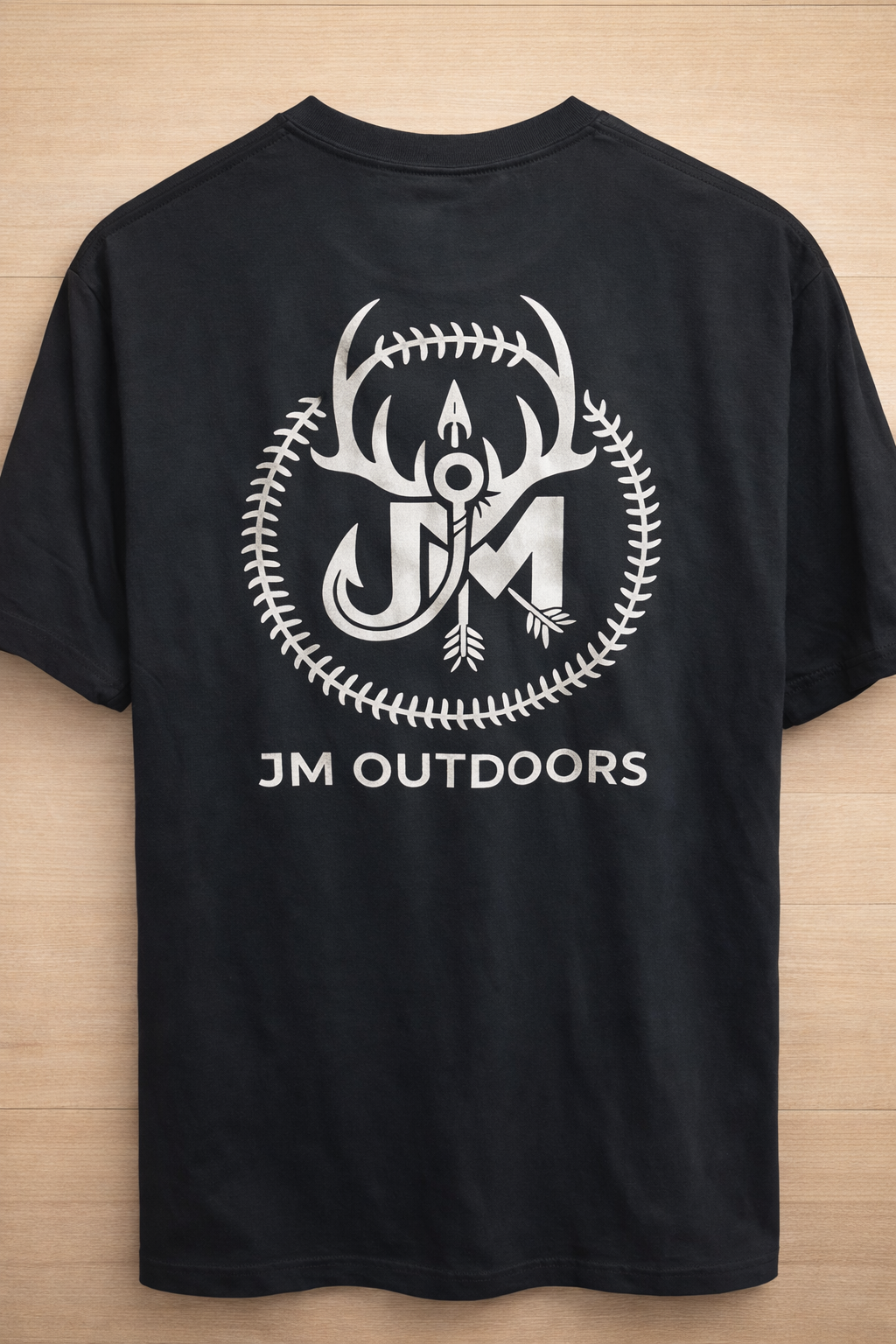 Black Shirt with JM Outdoors Logo