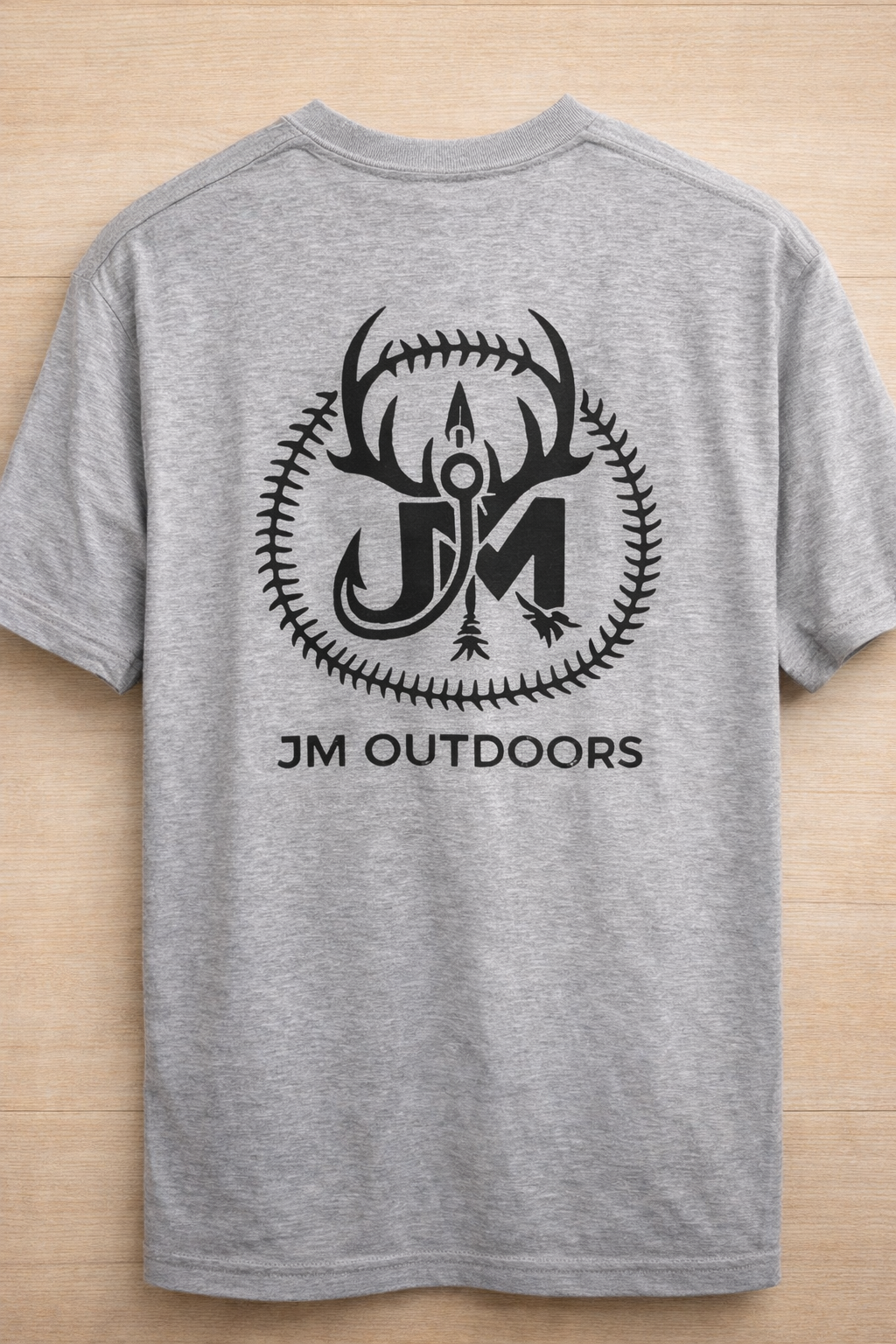 Sports Grey Shirt with JM Outdoors Logo