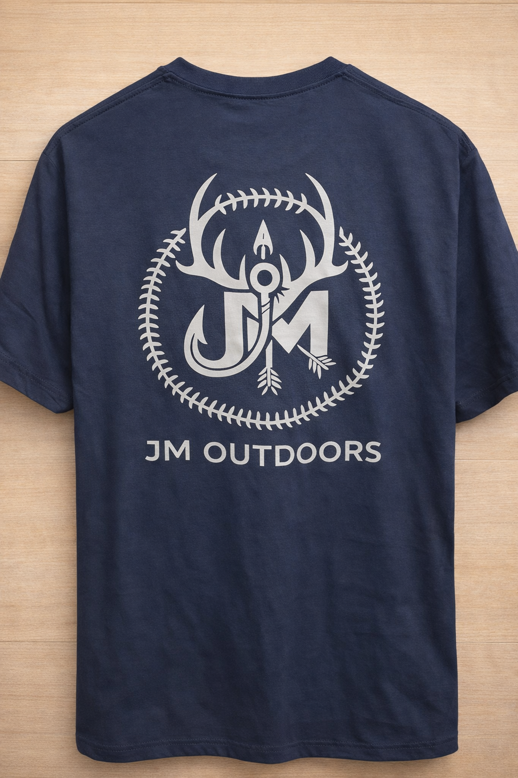 Navy Shirt with JM Outdoors Logo