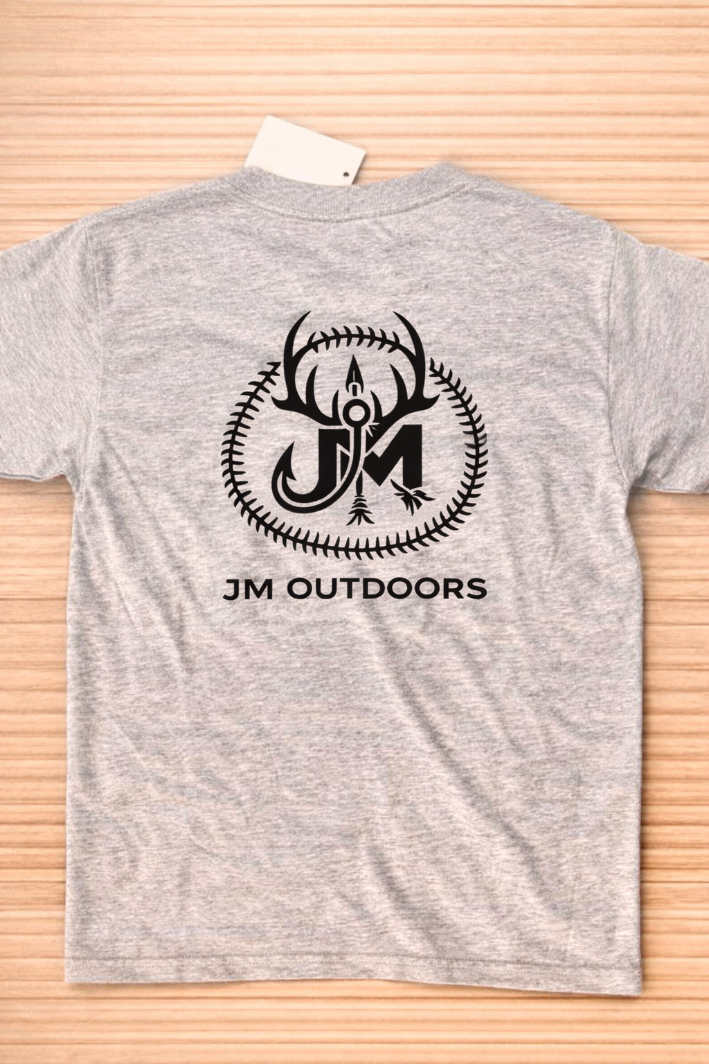Sports Grey Shirt with JM Outdoors Logo